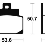Plaquettes de frein TECNIUM ME248 organique
