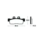 Plaquettes de frein TECNIUM ME375 organique