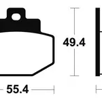 Plaquettes de frein TECNIUM ME272 organique