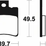Plaquettes de frein TECNIUM ME225 organique