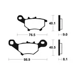 Plaquettes de frein TECNIUM ME374 organique