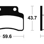 Plaquettes de frein TECNIUM ME223 organique