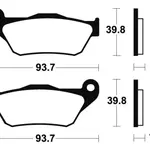Plaquettes de frein TECNIUM ME337 organique