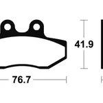 Plaquettes de frein TECNIUM ME317 organique