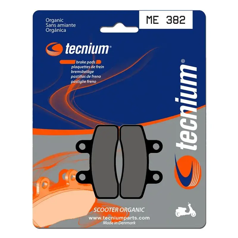 Plaquettes de frein TECNIUM ME382 organique