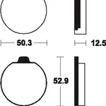 Plaquettes de frein TECNIUM MA11 organique