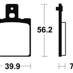 Plaquettes de frein TECNIUM MA19 organique
