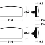 Plaquettes de frein TECNIUM MA20 organique