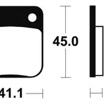 Plaquettes de frein TECNIUM ME36 organique