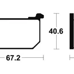 Plaquettes de frein TECNIUM MA39 organique