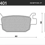 Plaquettes de frein NEWFREN FD0401BKS organique