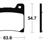 Plaquettes de frein TECNIUM MA55 organique