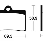 Plaquettes de frein TECNIUM MA66 organique