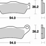 Plaquettes de frein BRAKING 746CM46 métal fritté