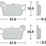 Plaquettes de frein BRAKING 890CM44 métal fritté