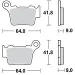 Plaquettes de frein BRAKING 891CM44 métal fritté KTM/Husqvarna