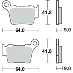 Plaquettes de frein BRAKING 891CM44 métal fritté KTM/Husqvarna