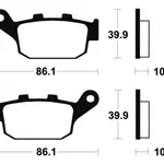 Plaquettes de frein TECNIUM MSS114 métal fritté