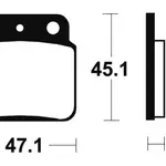 Plaquettes de frein TECNIUM MO149 métal fritté