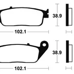 Plaquettes de frein TECNIUM ME154 organique
