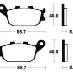 Plaquettes de frein TECNIUM MR157 métal fritté