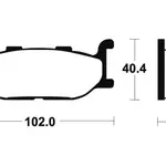 Plaquettes de frein TECNIUM ME163 organique