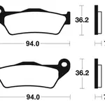 Plaquettes de frein TECNIUM ME171 organique