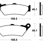 Plaquettes de frein TECNIUM ME174 organique