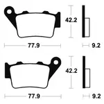 Plaquettes de frein TECNIUM ME175 organique