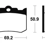 Plaquettes de frein TECNIUM MR178 métal fritté