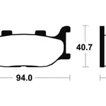 Plaquettes de frein TECNIUM ME191 organique