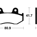 Plaquettes de frein TECNIUM ME209 organique