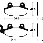 Plaquettes de frein TECNIUM ME213 organique