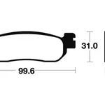 Plaquettes de frein TECNIUM ME228 organique