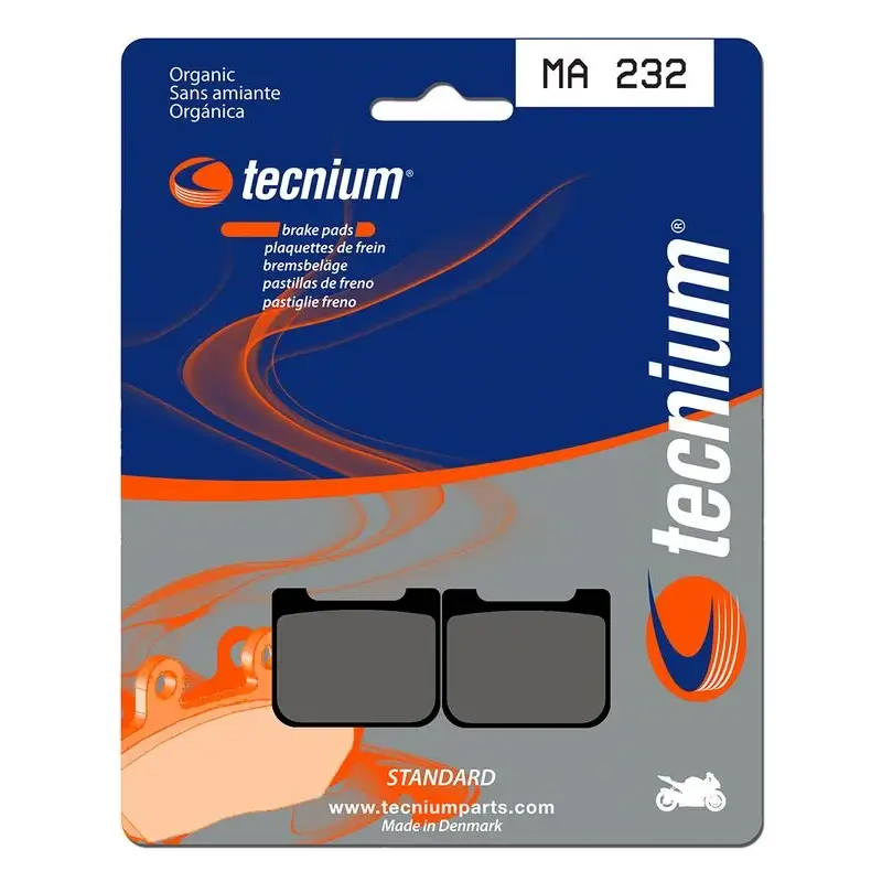 Plaquettes de frein TECNIUM MA232 organique