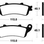 Plaquettes de frein TECNIUM ME235 organique