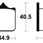 Plaquettes de frein TECNIUM MSR262 métal fritté