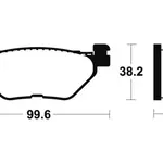 Plaquettes de frein TECNIUM ME268 organique