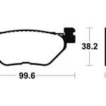 Plaquettes de frein TECNIUM MR269 métal fritté