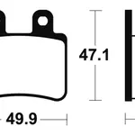 Plaquettes de frein TECNIUM ME273 organique