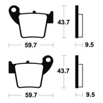 Plaquettes de frein TECNIUM MA277 organique