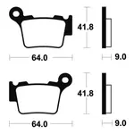 Plaquettes de frein TECNIUM MO291 métal fritté