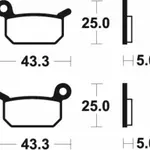 Plaquettes de frein TECNIUM MOR294 métal fritté