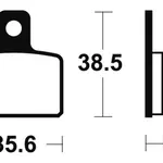 Plaquettes de frein TECNIUM MOR303 métal fritté
