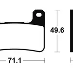 Plaquettes de frein TECNIUM MSR306 métal fritté