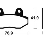 Plaquettes de frein TECNIUM ME314 organique