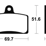 Plaquettes de frein TECNIUM MSS321 métal fritté