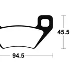 Plaquettes de frein TECNIUM MO322 métal fritté