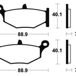 Plaquettes de frein TECNIUM MA333 organique