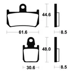 Plaquettes de frein TECNIUM MFP339 métal fritté